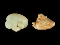 Two Jade Animal-Form Carvings