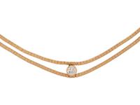 YELLOW GOLD AND DIAMOND NECKLACE