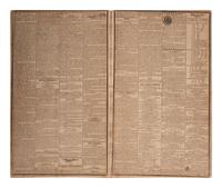 [WASHINGTON, George (1732-1799)]. J. Russell’s Gazette. Vol. VII, Nos. 39-40. Boston, MA: James Cutler, 16 and 20 January 1800. Funeral Oration on the death of George Washington published in 2 consecutive issues.
