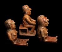 Three Narino Coqueros Figures