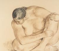 Sitting Nude (Head Down) , 1966
