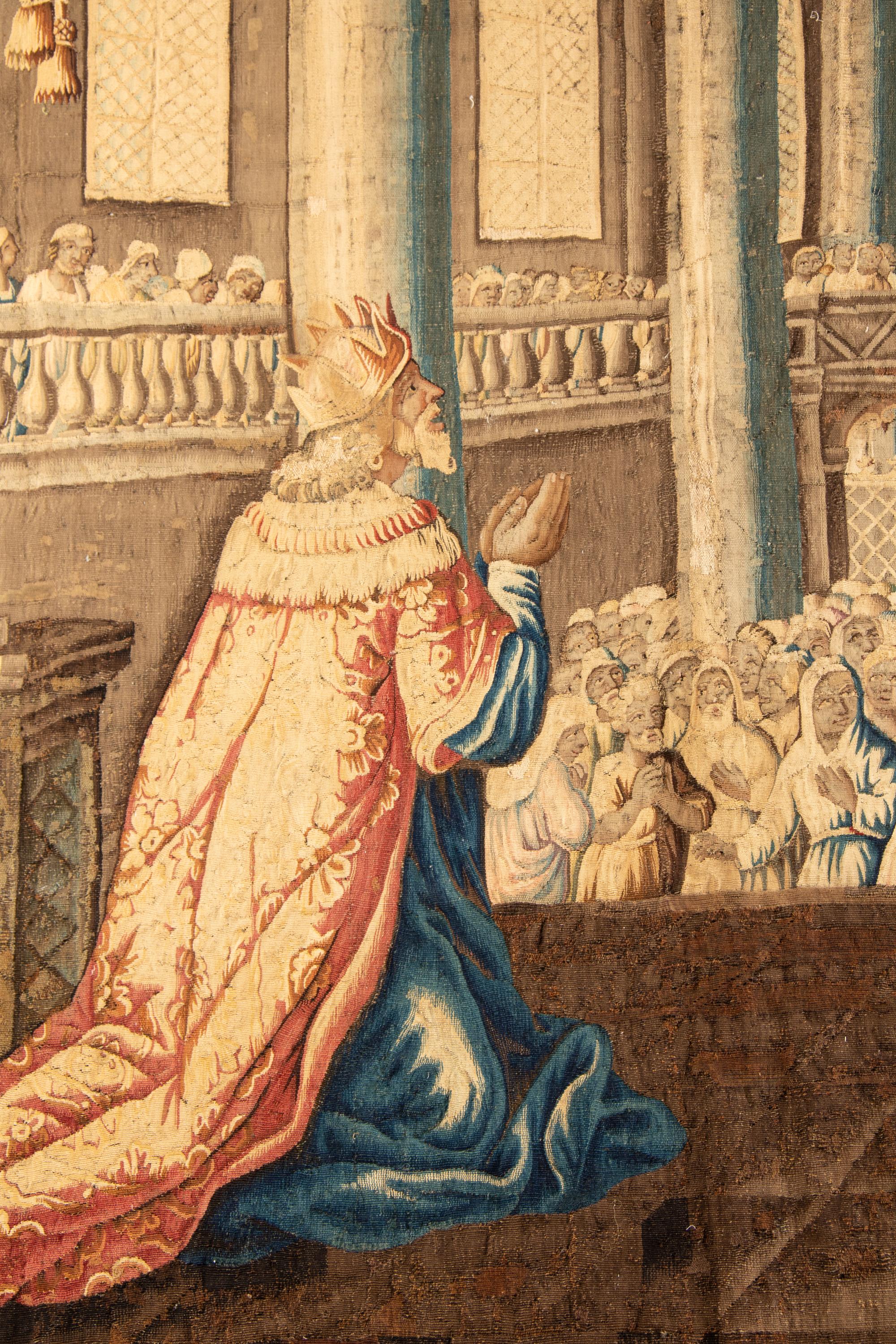 An Aubusson Wool Tapestry