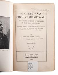 [SLAVERY & ABOLITION]. A group of 6 works related to American slavery, comprising:
