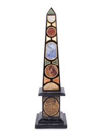 A Grand Tour Specimen Marble Obelisk