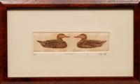 Six Framed Prints, in Four Frames: Green-Winged Teal, Artist's Proof; Goldeneye & Bluebill Decoys, edition 34/100; Black Duck, edition 28/100; together in one frame: Redhead , edition 17/100; Bluebill , edition 10/100; Pintail , Artist's Proof