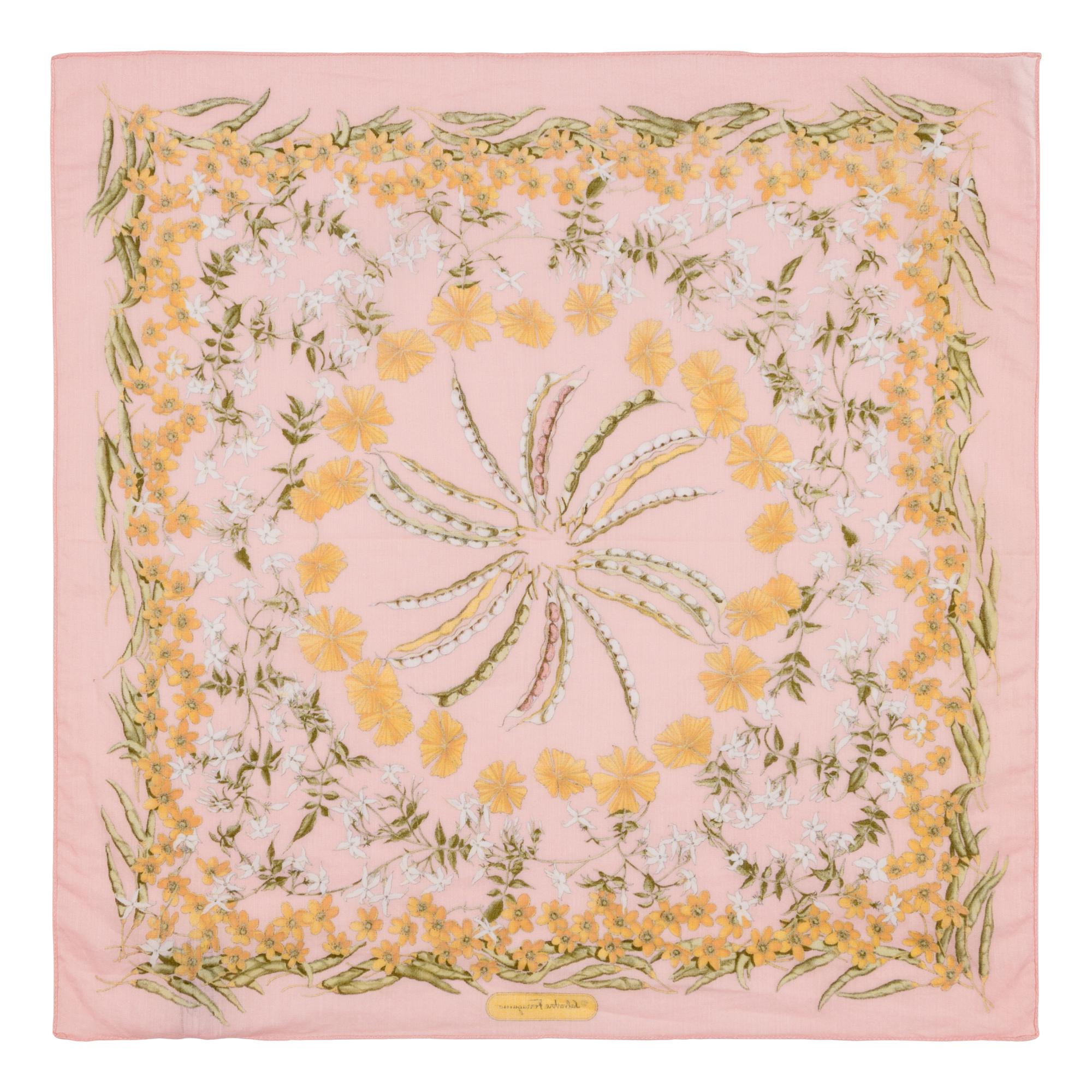 Ferragamo, Four Silk & Two Cotton Scarves