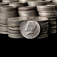 A Collection of Four-Hundred and Fifty 1965-1970 Kennedy 50c Coins
