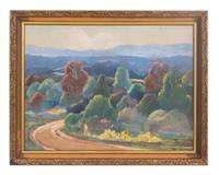 B. Hufford (20th century) Brownsburg Landscape, PA oil on…