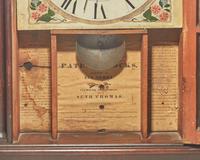 A Federal mahogany pillar and scroll mantel clock, patented by Eli Terry, made by Seth Thomas, Plymouth, CT, circa 1820