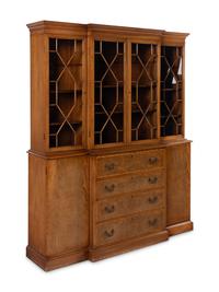 A Federal Style Beacon Hill Collection Mahogany Breakfront