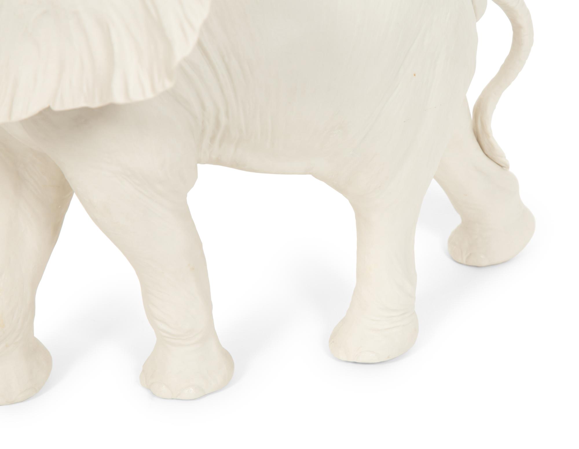 A Cybis Bisque Porcelain Elephant