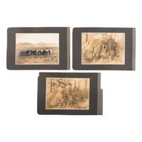 [WESTERN AMERICANA]. A group of stereoviews, albumens, and silver gelatin photographs taken in North Dakota, South Dakota, Montana, Wyoming, and Utah, with Mormon interest, comprising: