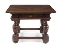 An Italian Renaissance Walnut Table Height 31 3/4 x width 42 1/2 x depth 34 1/2 inches. — 17TH/18TH CENTURY