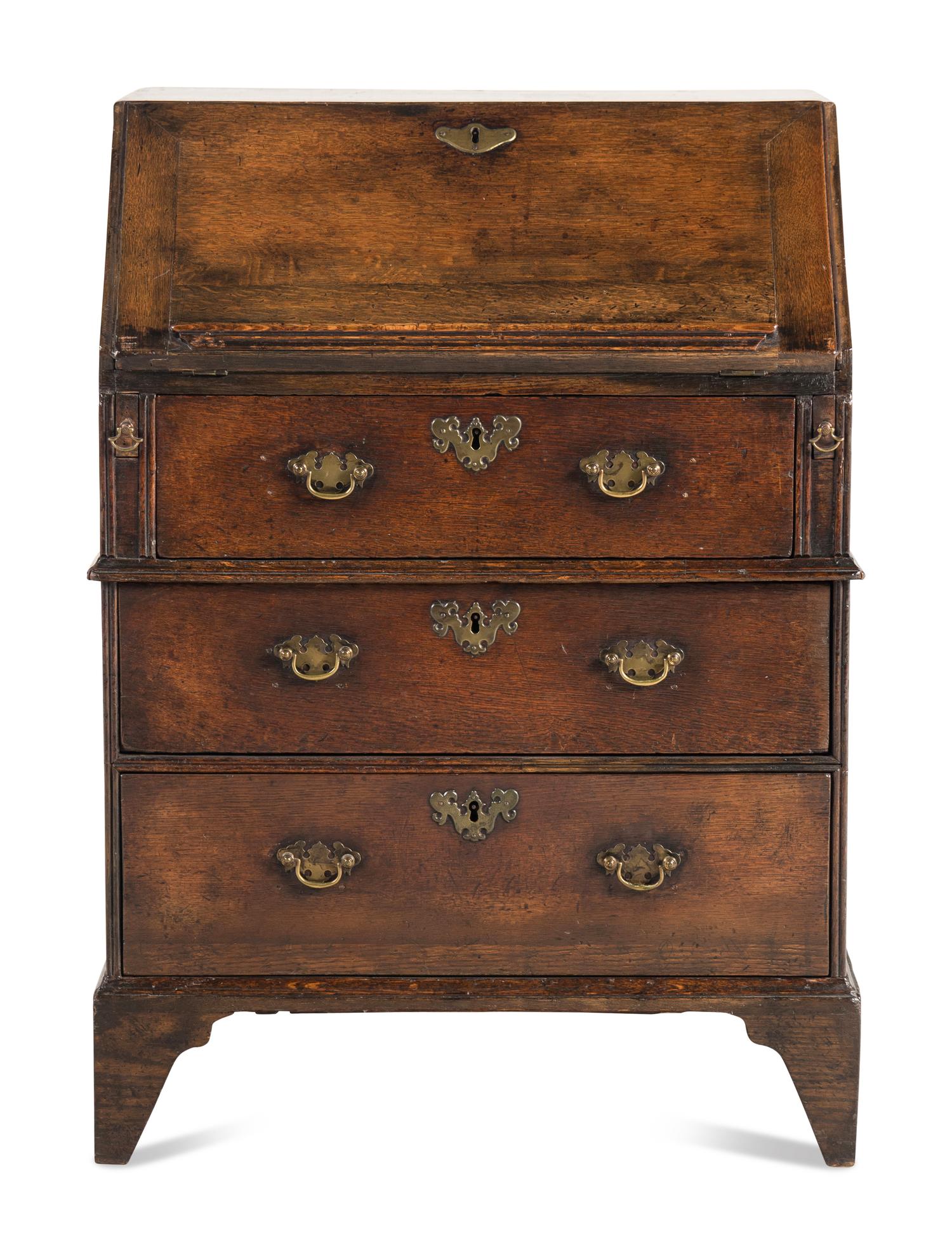 An Oak Slant Front Bureau