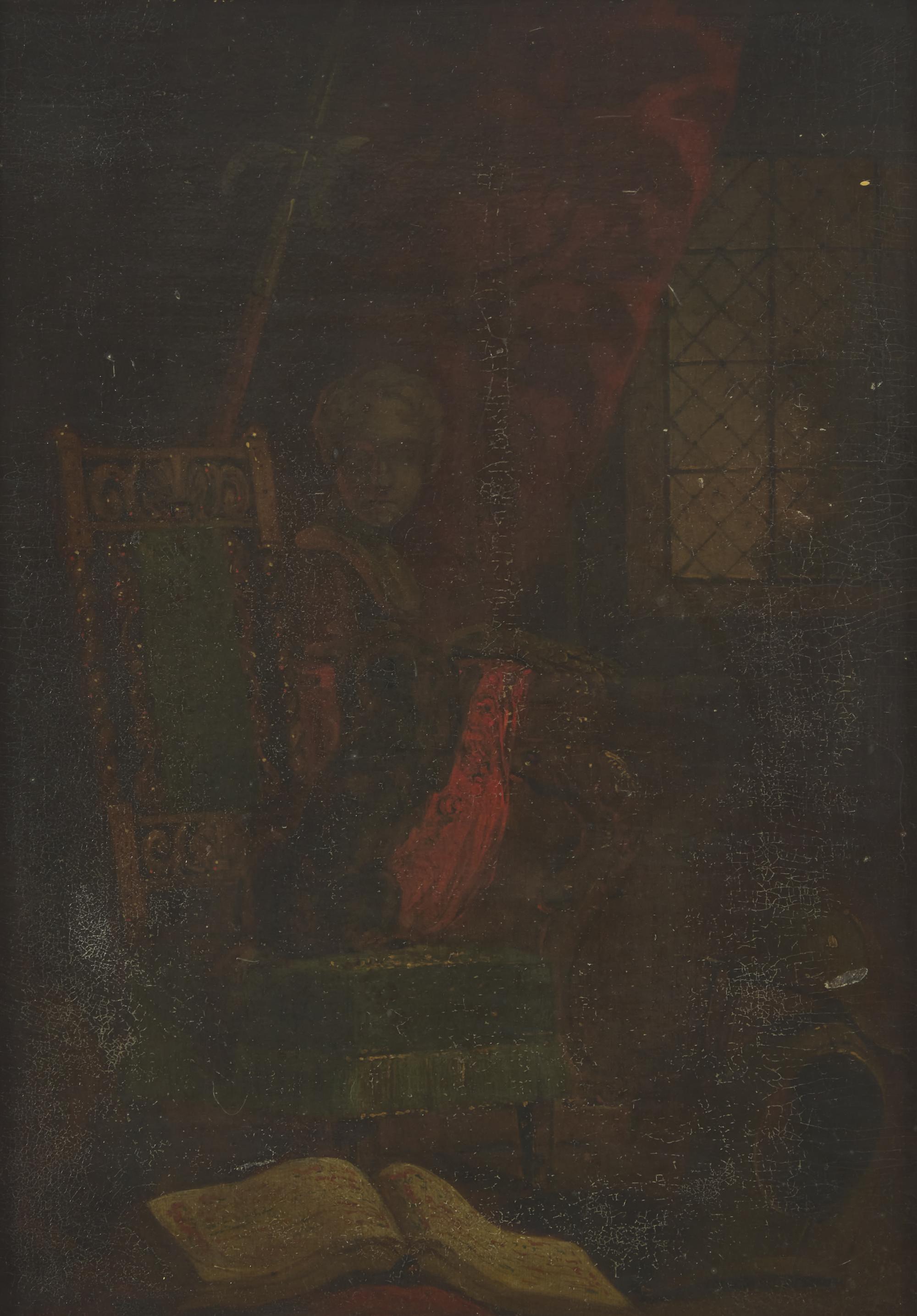 Still Life with Dog on Chair