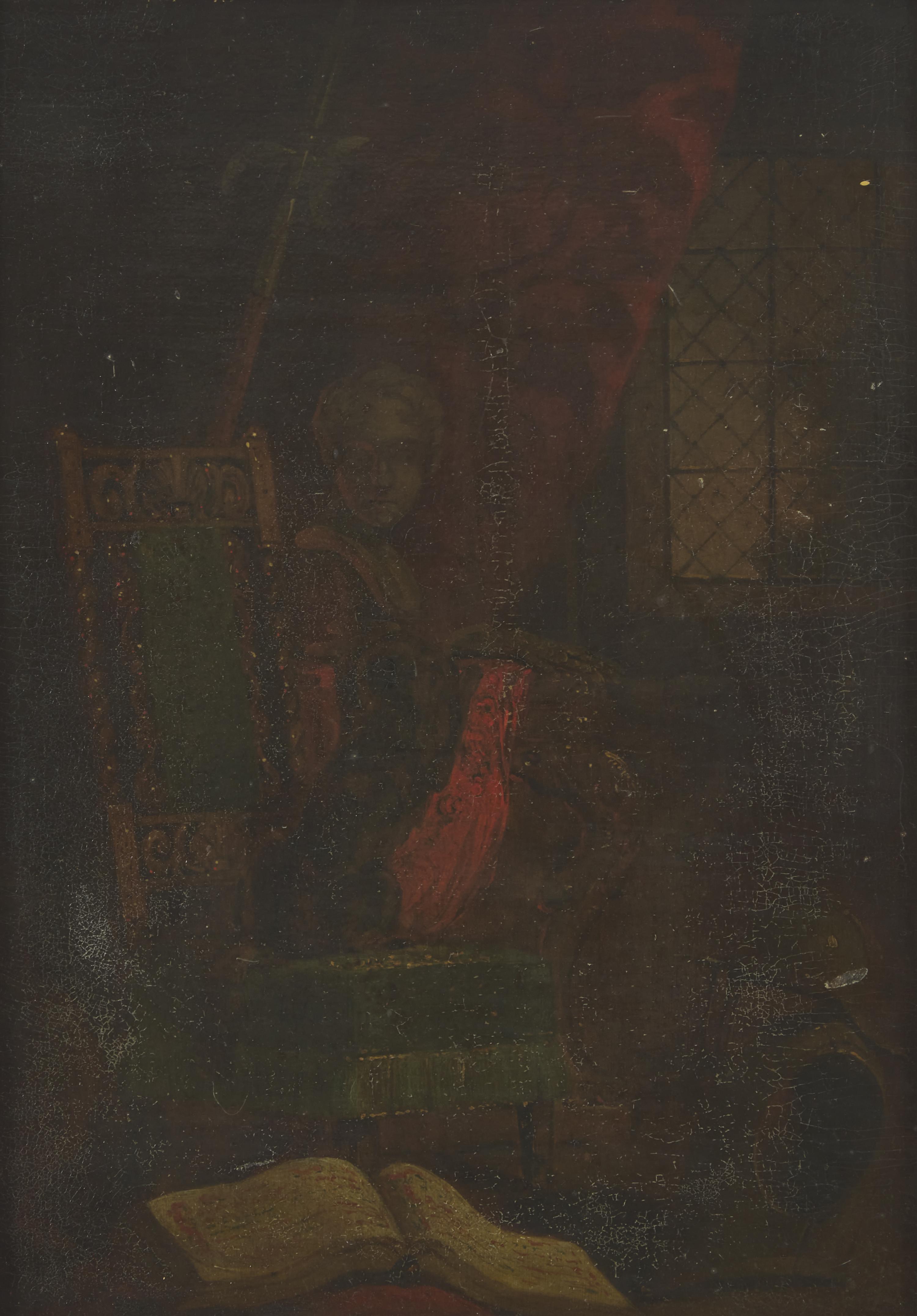Still Life with Dog on Chair