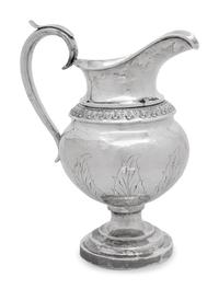 An American Coin Silver Water Pitcher