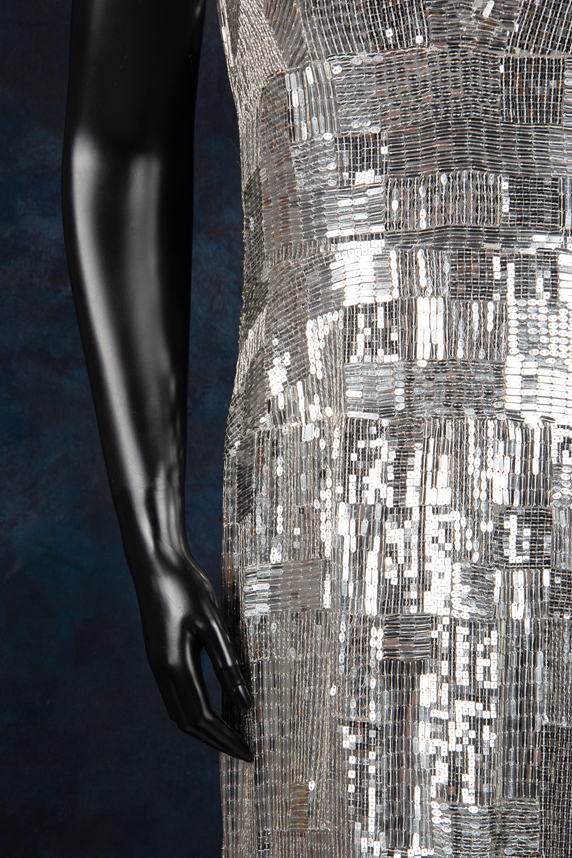Naeem Khan Sequined Maxi Dress, 2010s