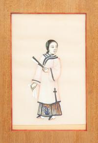 Six Chinese Export Pith Paper Paintings