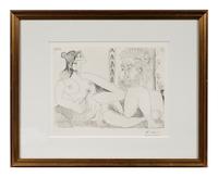 Femme aux Fleurs et portrait de Barbu, avec Degas de Profil (from Séries 156 )