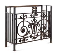A French Iron Balcony Grate Converted to a Console Table