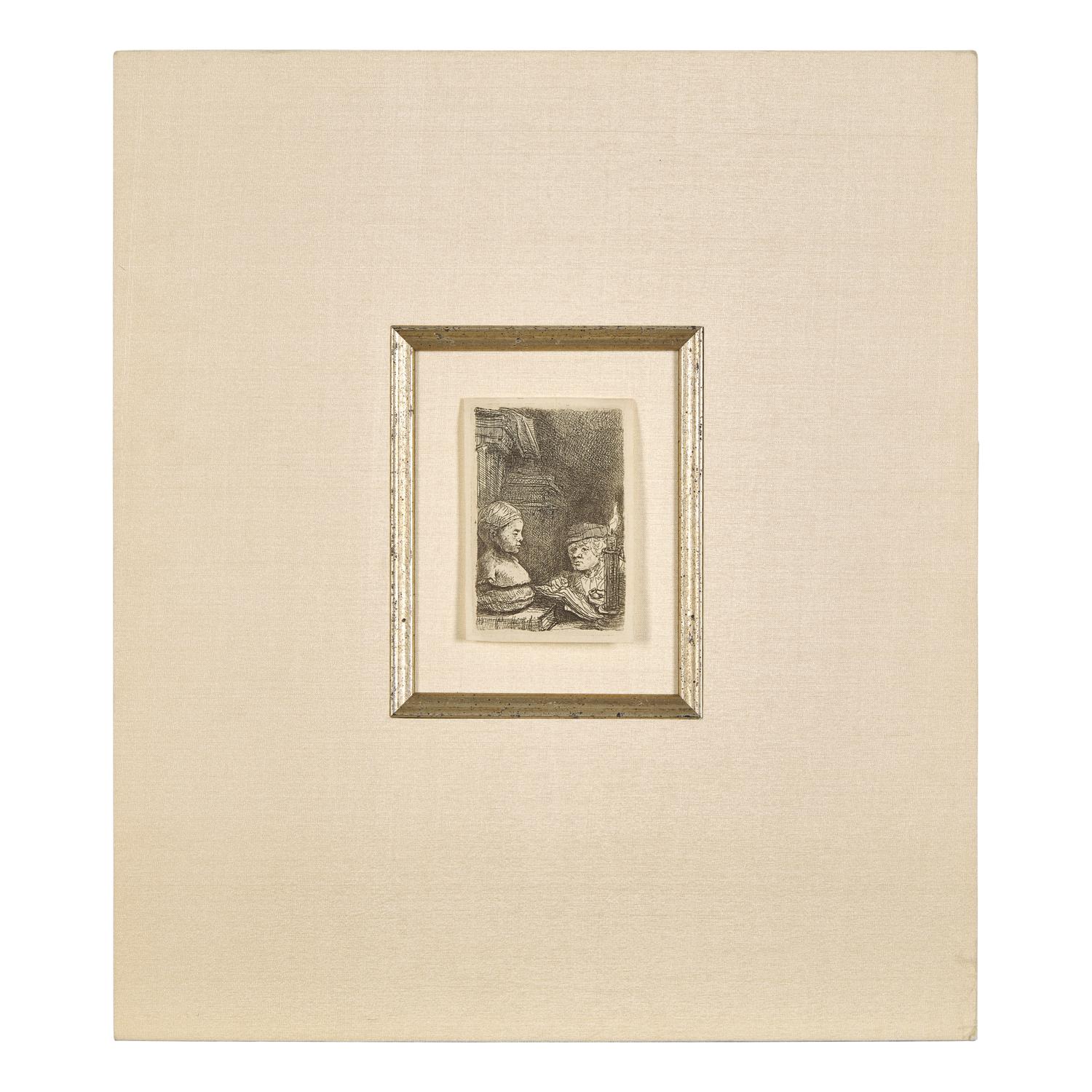 Rembrandt van Rijn (Dutch, 1606–1669) — Man Drawing from a Cast , 1641