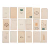 [Lincoln, Abraham] Group of 18 Carte de Visites of Civil War Officers or Enlisted Men With Lincoln Mourning Insignia