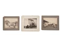 [EARLY PHOTOGRAPHY]. 16 photographs featuring interesting and curious groups of people.