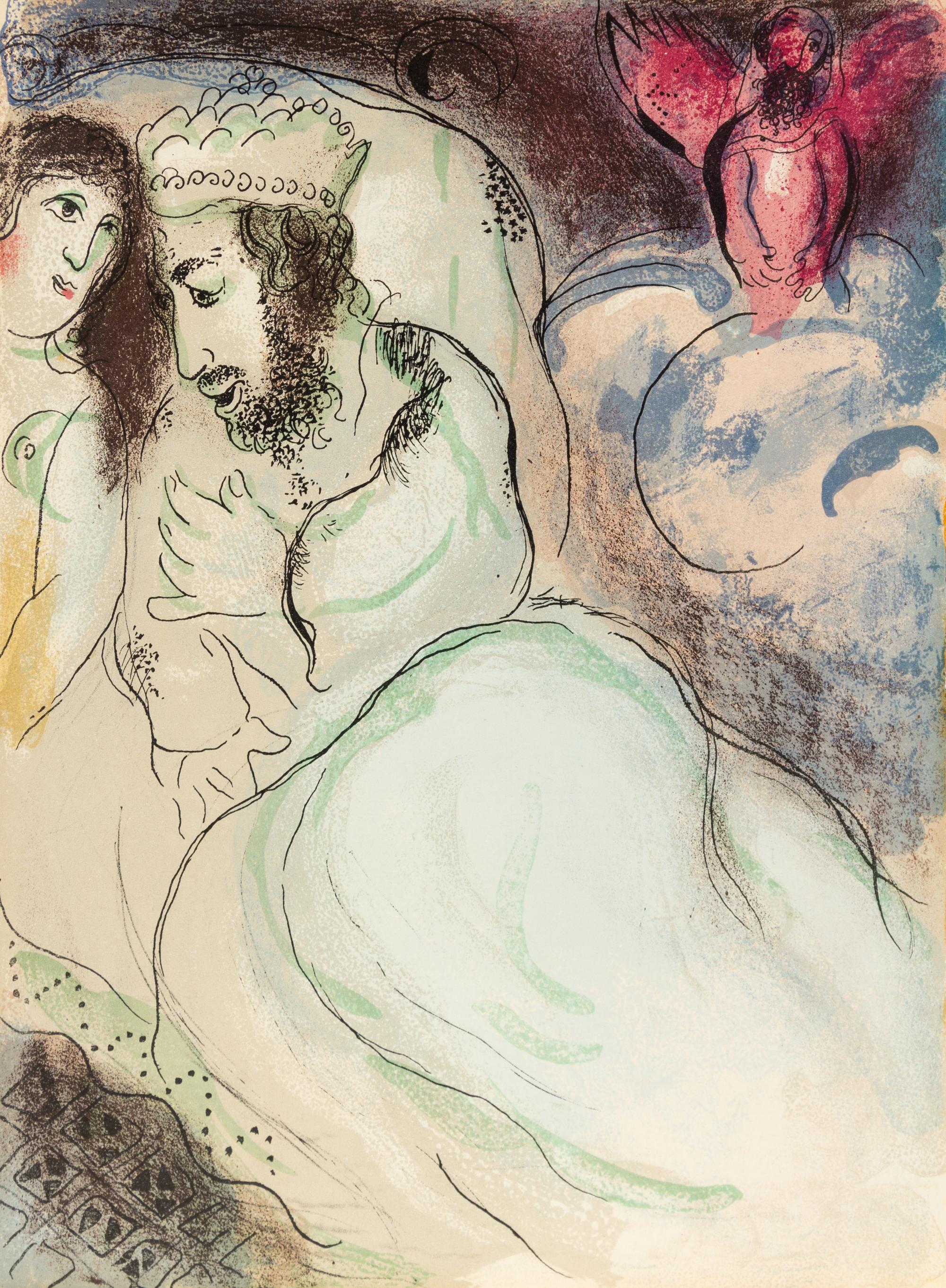 Marc Chagall, (French/Russian, 1887-1985), Verve Vol VIII, Nos 33-34 (Bible), 1956, comprising 16 color lithographs including the front