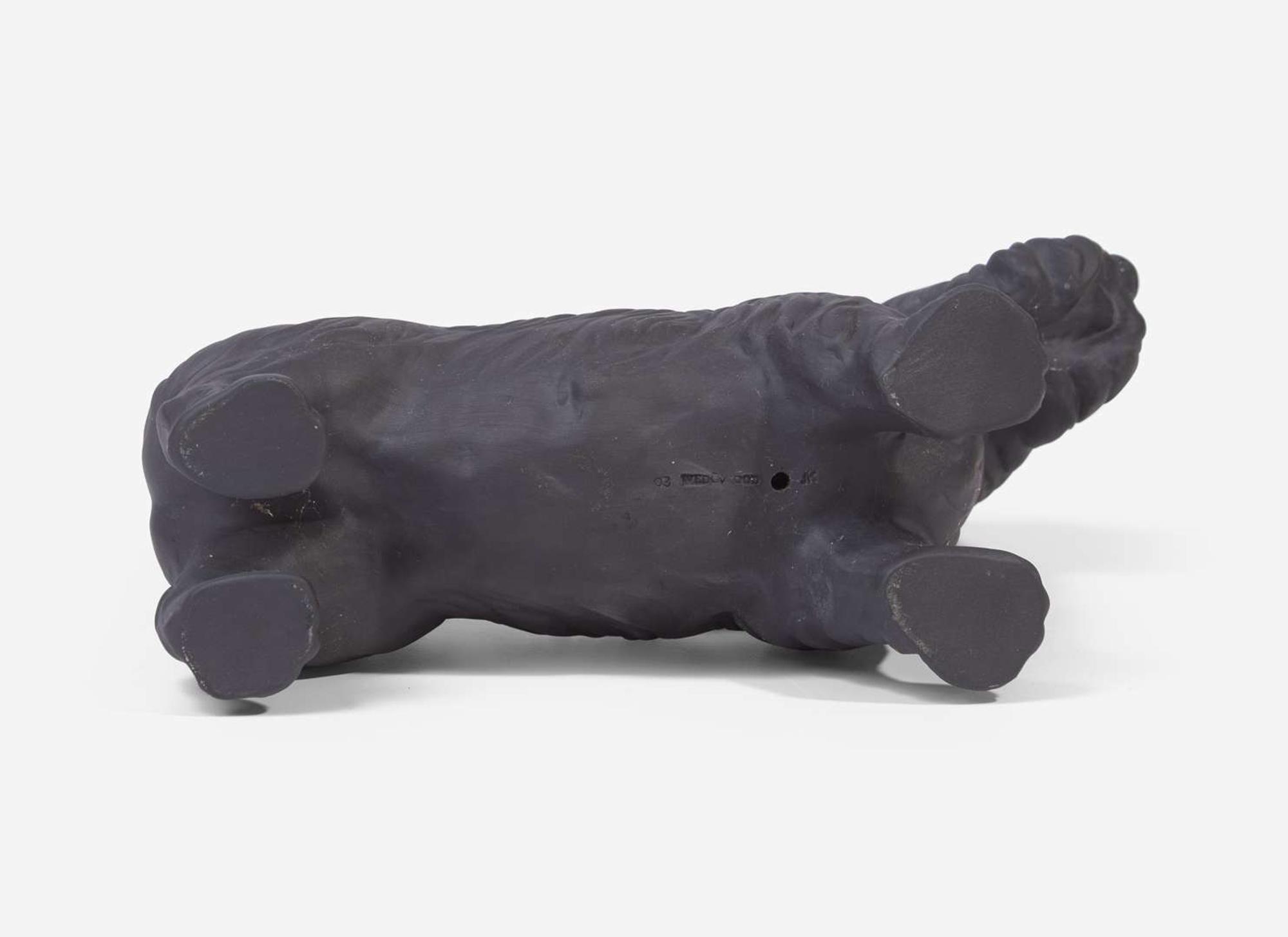 A Wedgwood Black Basalt Figure of a Scottie Dog, UK, 2003