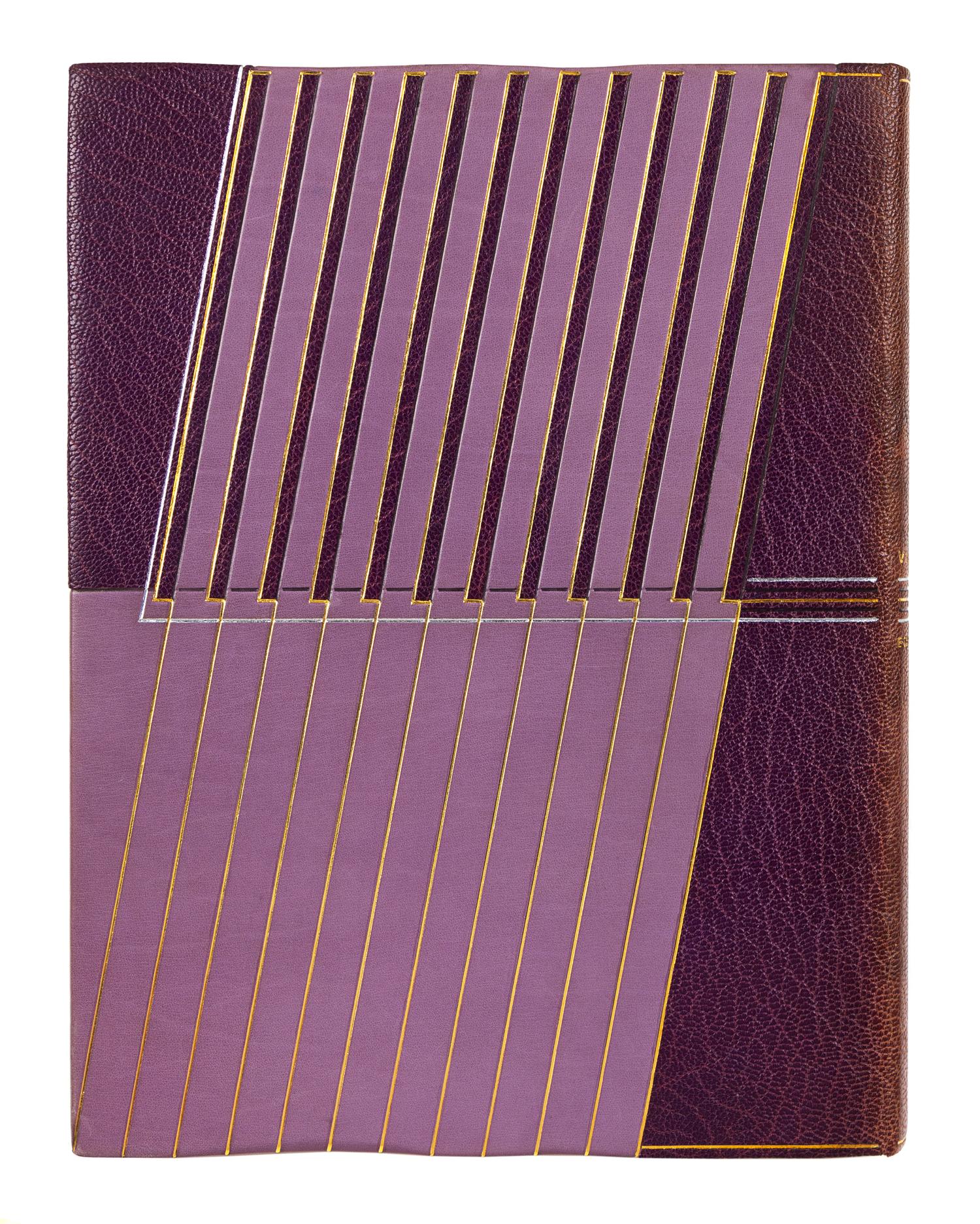 [BINDINGS]. [LÉOTARD, GENEVIÈVE - BINDER]. A group of 2 works in fine Art Deco bindings by Léotard.