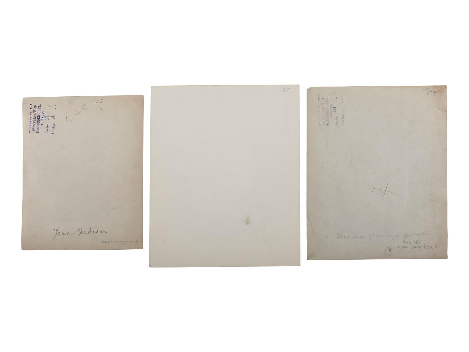 [NATIVE AMERICANS - PHOTOGRAPHY]. A group of photographs, stereoviews, and real photo postcards of Native American subjects, including a cyanotype.