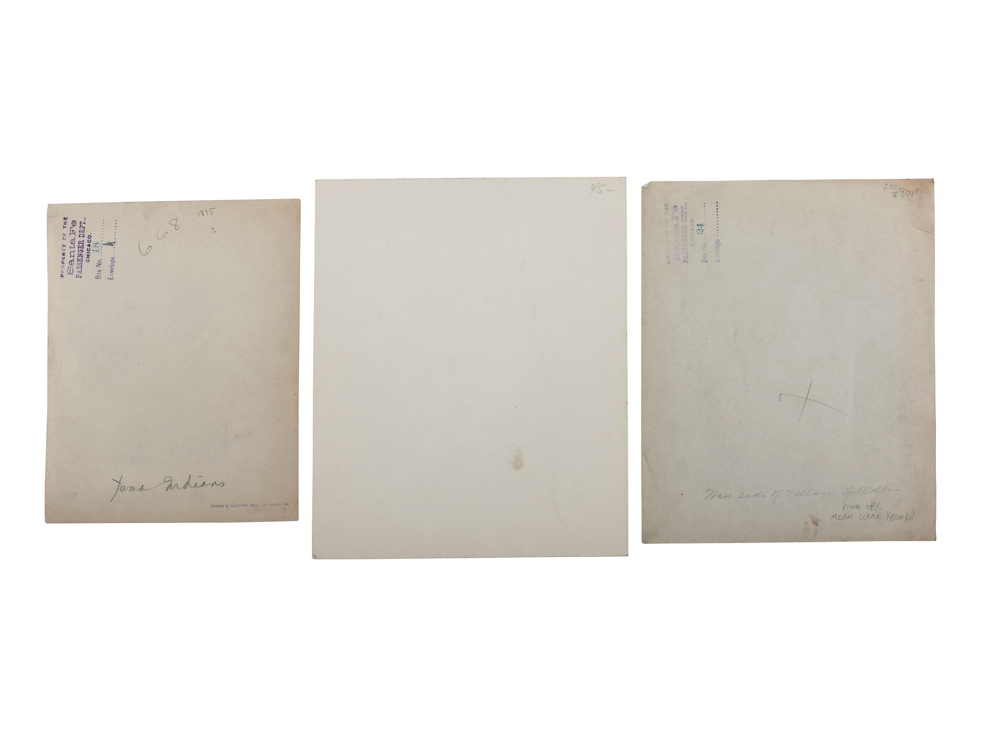 [NATIVE AMERICANS - PHOTOGRAPHY]. A group of photographs, stereoviews, and real photo postcards of Native American subjects, including a cyanotype.