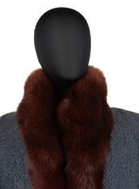 Unlabeled Quilted Silk Taffeta Coat Lined in Brown Fur, 1980-90s