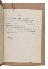 Doyle, Arthur Conan (1859-1930). A pair of typescript articles with holograph emendations in Doyle's hand, comprising: