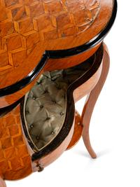 A Louis XV Style Parquetry Table en Chiffoniere — 19TH CENTURY
