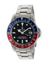 ROLEX, REF. 1675 STAINLESS STEEL 'GMT-MASTER' WATCH