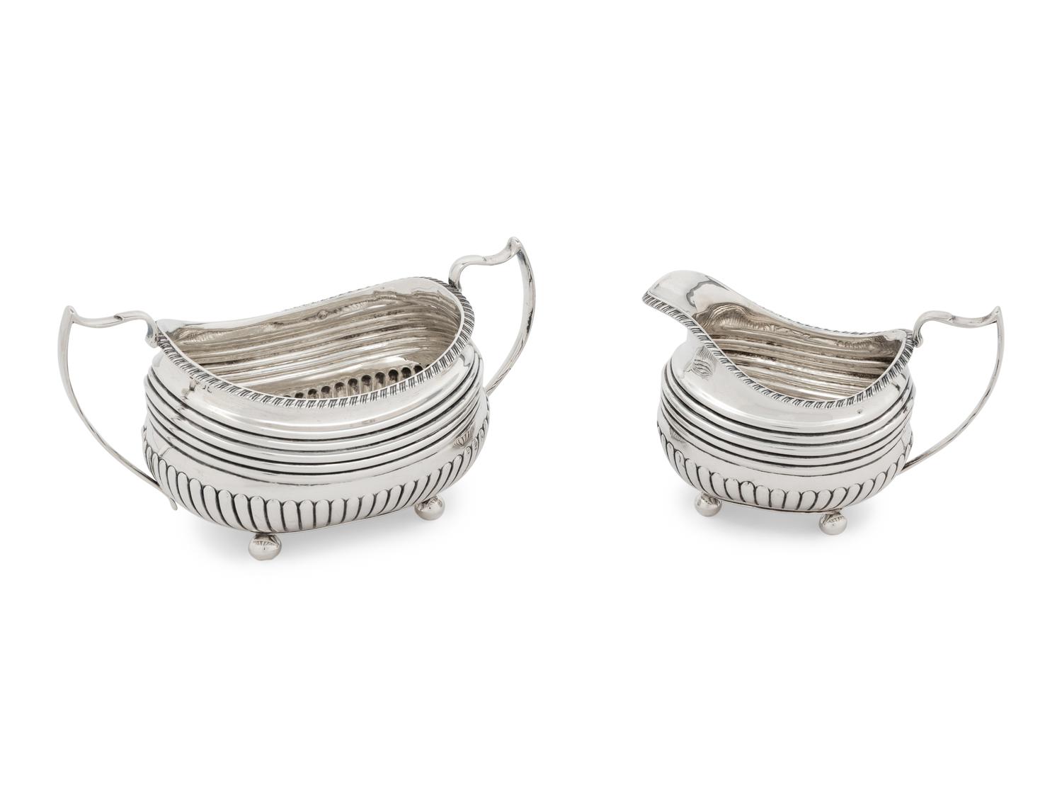 A George III Silver Four-Piece Tea and Coffee Service