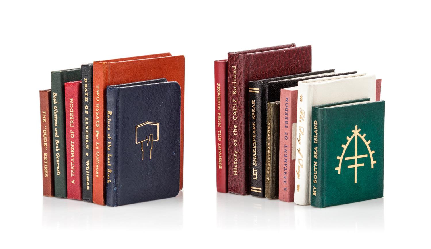 [MINIATURE BOOKS]. A group of 13 works published Chicago, Illinois by the Black Cat Press, comprising: