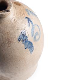 A Scarce Elisha Lemmon Kentucky Three-Gallon Stoneware Jug