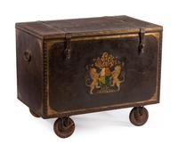 A Continental Iron Coffer