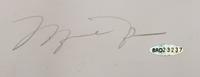 A Michael Jordan Signed Autograph Upper Deck Print and Family Invitation / Tickets to Space Jam Premiere,