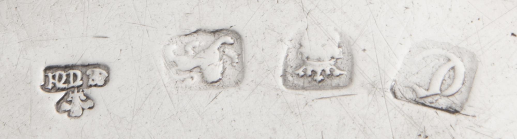 A Group of Silver Chambersticks, Various Makers, comprising a circular example engraved with a crest depicting a bird on rockery, Willi
