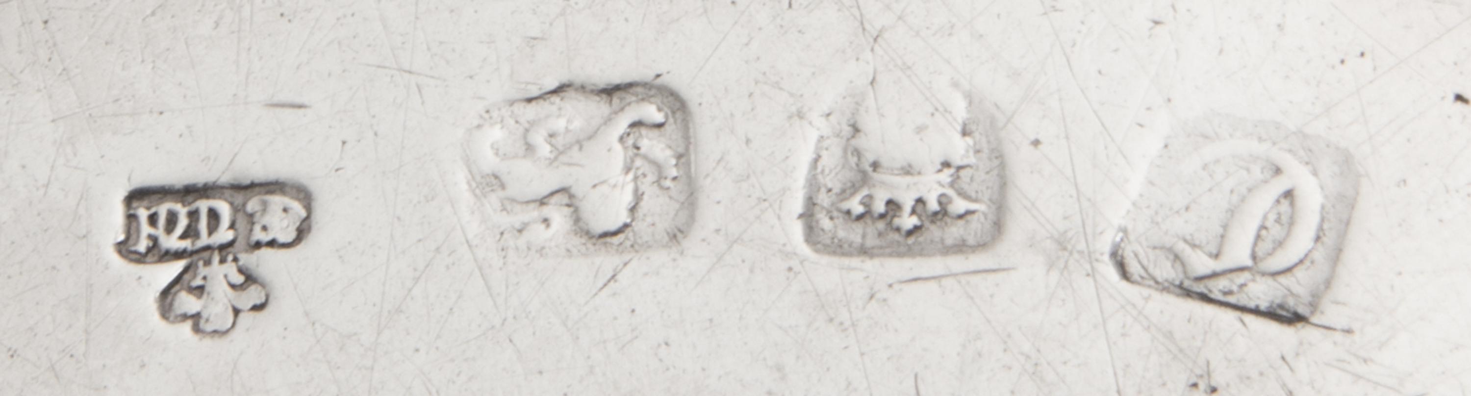 A Group of Silver Chambersticks, Various Makers, comprising a circular example engraved with a crest depicting a bird on rockery, Willi