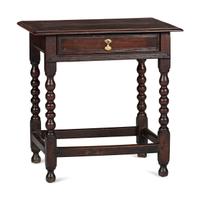A William and Mary Block and Ball Turned Side Table