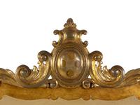 A Continental Carved Giltwood Headboard