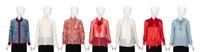Gucci, Group of Seven Silk Blouses