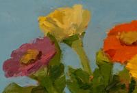 Zinnias in a Glass Vase , 1981
