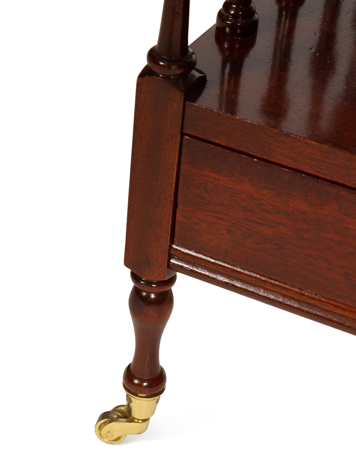 A Turned Mahogany Canterbury