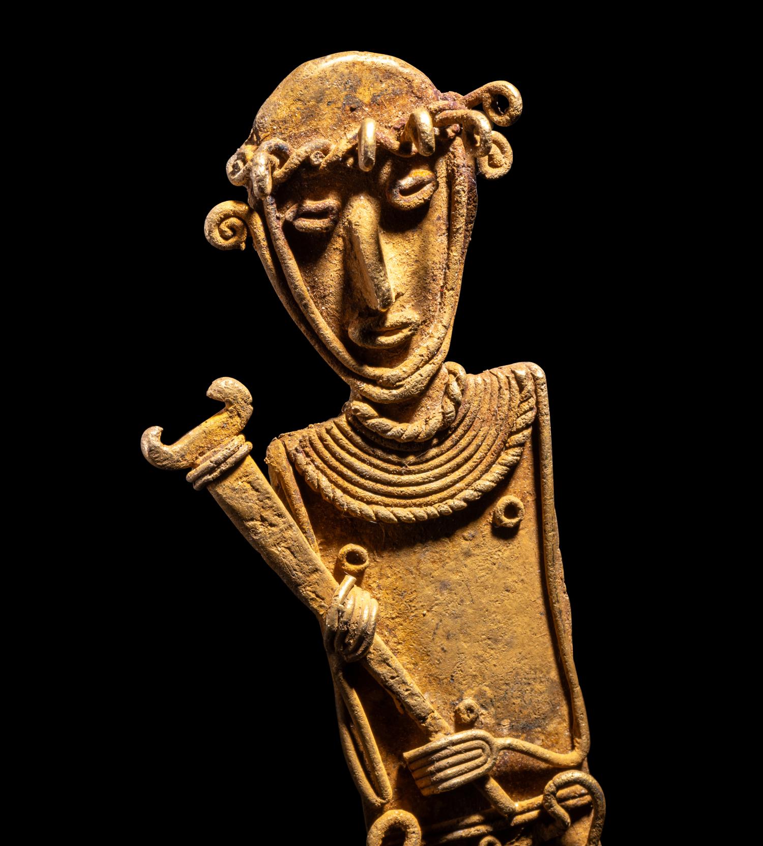 A Muisca Gold Tunjo Figure